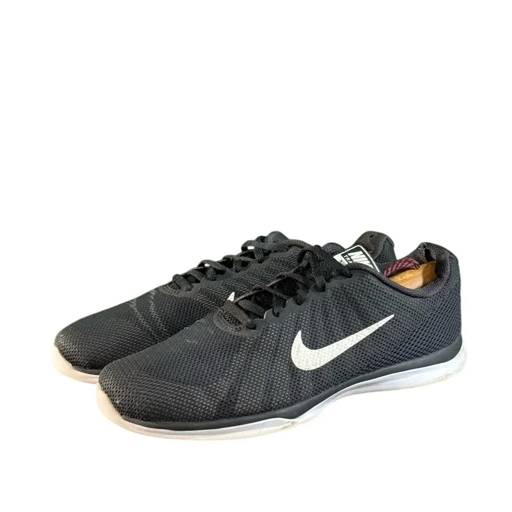 Nike In-Season TR‎ 6 Black White Womens Training Shoes 852449-001 Size 9